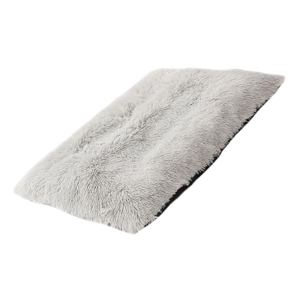 Esterilla suave para perros y gatos, cojín para mascotas, cama para perros, suministros para animales de invierno, nido extraíble. Gris Claro M