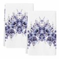 thumbnail image 2 of Purple Blooms Floral Kitchen Towels Set of 2, Farmhouse Spring Flowers Botanical Absorbent Dish Towels for Kitchen, Microfiber Hand Towel, Quick Drying Tea Towel for Cleaning Decorative Dishcloths, 2 of 7