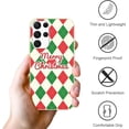 thumbnail image 5 of Christmas Beige Print Phone Case for Samsung Galaxy A26 5G 6.64", Aesthetics Pattern Design Soft TPU Silicone Xmas Cases, Shockproof Bumper Protector Camera Girls Women Cover, Christmas Grid, 5 of 6