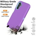 thumbnail image 7 of Galaxy A14 5G Cases, Sturdy Phone Case for Samsung A14 5G 6.6", Njjex Full-Body Shockproof Protection Heavy Duty Armor Hard Plastic & Shock Absorption Rubber Rugged Bumper 3-in-1 Case Cover - Purple, 7 of 7
