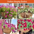 thumbnail image 7 of Coco Liners for Planters 2 Pack 14 Inch Round Hanging Basket Liners, Wall Mounted Coconut Fibres Planter Liner Natural Coconut Fiber Replacement Liners for Hanging Baskets Planters Flowers, Plants, 7 of 7