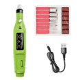thumbnail image 1 of USB Charging Nail Electric Manicure Drill Set Remove Polish Pedicure 6 Pcs Nail File Sanding Bands, 1 of 5