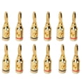 thumbnail image 2 of Conchos de Plátano, Altavoces de 12 piezas enchufes de plátano de plátano de aleación de aluminio tipo tornillo abierto para automóvil, 2 of 7