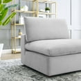 thumbnail image 5 of Sofa Middle Chair, Velvet, Light Grey Gray, Modern Contemporary Urban Design, Living Lounge Room Hotel Lobby Hospitality, 5 of 8