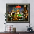 thumbnail image 6 of Dogs Playing Poker by Cassius Marcellus Coolidge, World Famous Wall Art Collection, Brighten Your Den or Man Cave Decor with this Dogs Playing Poker Framed Picture, 11x14, 2485BW, 6 of 7