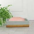 thumbnail image 3 of nu steel CON3H nu steel Concrete, Made of Cement Dish Tray for Bathroom Vanities, Countertops, Pedestals, Kitchen Sink-Store Hand Soap, Pumice Bars, Sponges, Scrubbers, Grey Stone/Brown, 3 of 5
