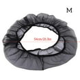 thumbnail image 3 of Birdcage Cover Maille Élastique Ouverture Garde Pliable Respirant Lavable Attrape-Graines Jupe Douce Ventilée Lavable Réutilisable Filet Protecteur Noir m, 3 of 7