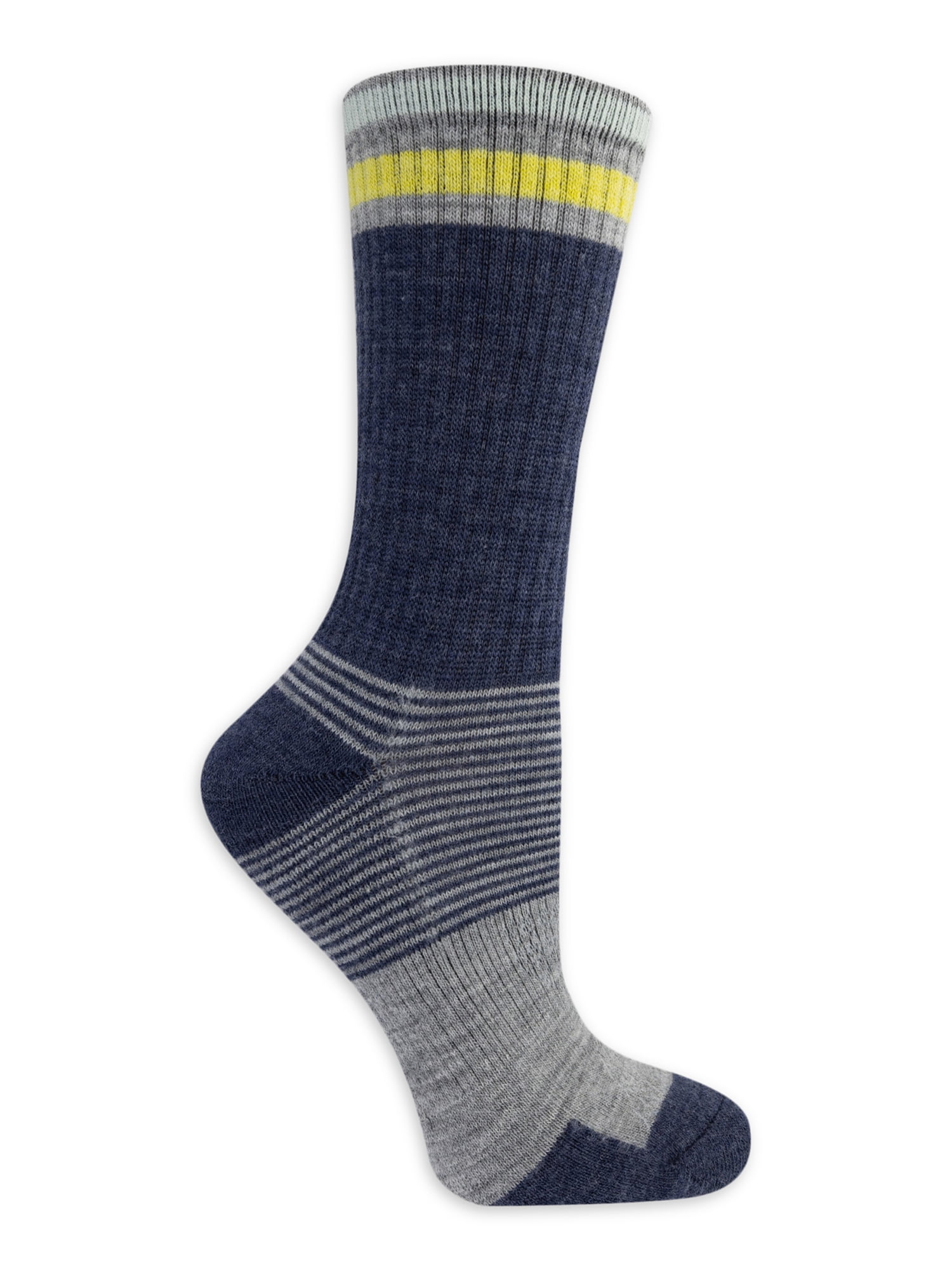 Ozark Trail Women's Merino Wool Blend Crew Hiking Socks, 1 Pack