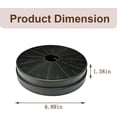 thumbnail image 3 of 2 Pack WA0575 Aluminum Grease Range Hood Filters with 2 Pack CACF003 Charcoal Filters Replacement for Vissani 30-inch Pyramid or WA0575 Wall Mount Range Hood, 3 of 6
