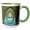 Green/White, variant on 3drose, St. Barbaras Church Ossuary - Czech Republic, 11oz Two-tone Blue Mug