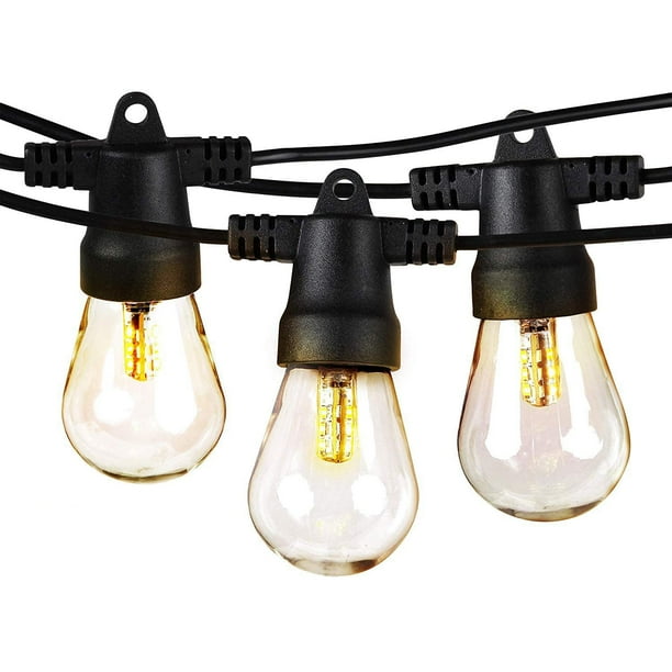 Brightech 48 Foot Weatherproof Solar Powered LED Outdoor Patio String Lights Kit