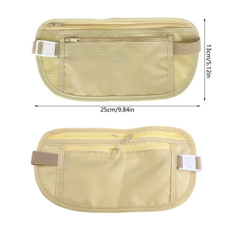 COOLHOOD Travel Hidden Wallet Money Waist Belt Bag Secret Security