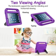 SUPNICE Kids Case for iPad 2 3 4 （Old Model）- Built-in Screen Protector, Shockproof Handle Stand Kids Friendly Protective Case for iPad 2nd 3rd 4th Generation, Purple