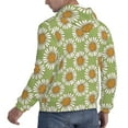 thumbnail image 6 of Lsque Daisies Flowers Pattern Casual Men's Hoodie,Hooded Sweatshirt with Kangaroo Pocket,Pullover Hoodie-XX-Large, 6 of 7