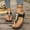 Black, variant on Women Flip Flops Thong Sandals, Metal Disc Flat Slide, Open Toe Slip On Summer, Comfortable Ladies Shoes Sandalias Mujer