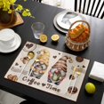 thumbnail image 3 of Farmhouse Coffee Time Placemats Set of 8, Vintage Gnomes DessertsBeige Burlap Placemats for Dining Table, Place Mats for Kitchen Tabletop, Waterproof Wipeable Dining Table Mats Set, 3 of 9