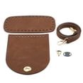 thumbnail image 1 of Jumpingount Kit de correas de hombro inferiores para hacer bolsos de cuero PU, suministros para manualidades, hebilla de reparación, regalos para mujeres, Bolsas de mensajero y de hombro Café Jumpingount AP004436-03, 1 of 6