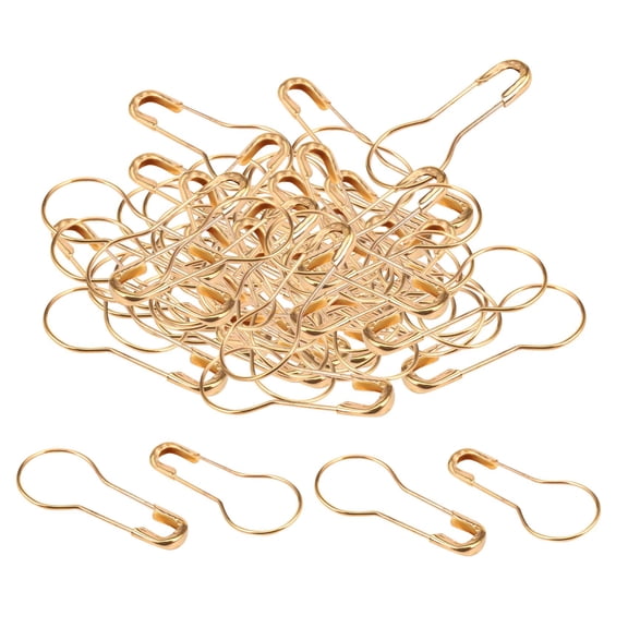Gourd Hooks Calabash Shape Pins Swing Tag 100 Pcs Gold Metal