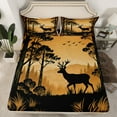 thumbnail image 2 of Castle Fairy Wildlife Deer Full Size Sheets 4-Piece for Female Men Women,Retro Vintage Breathable Bed Sheets,Woodland Animal Lightweight Sheet Sets,Ultra Soft Home Decor, 2 of 7