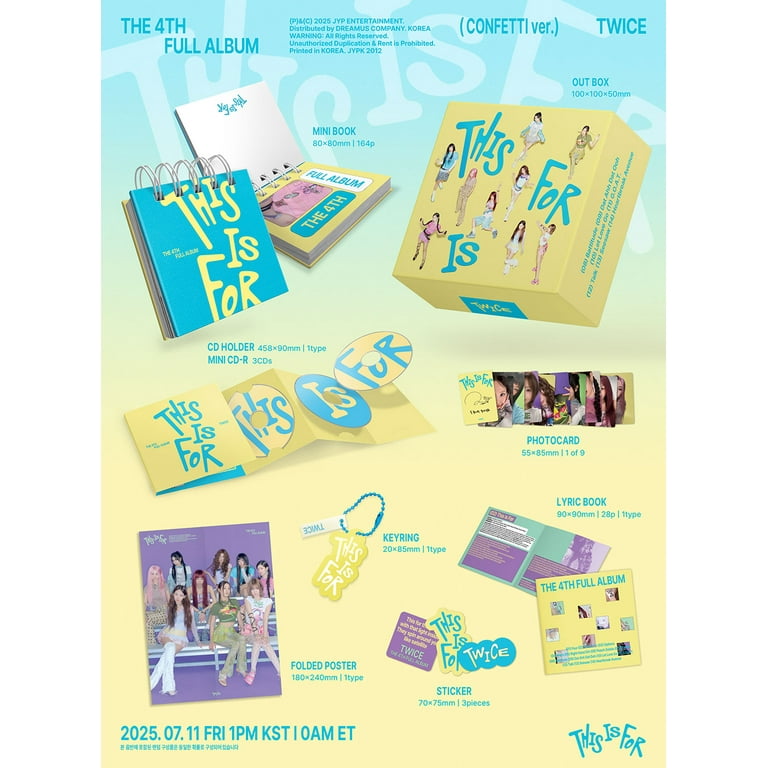 TWICE - [THIS IS FOR] 4th Album CONFETTI Version - Walmart.com