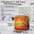 thumbnail image 2 of BaHomeck Pot Holders 4pcs dacron Made Square heat-resisting mat Machine Washable for Kitchen Oven Hot Pads 6.7inch*6.7inch,Abstract Painting Of Golden Autumn Tree With Leaves, 2 of 5