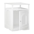 thumbnail image 6 of White Compact Cat Litter Box Enclosure Side Table, 6 of 8