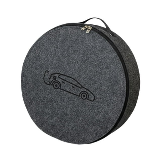 Bolsa de almacenamiento de cables , estuche de transporte, regalo, portátil, gris, resistente, organizador de accesorios con cierre de cremallera Redondo
