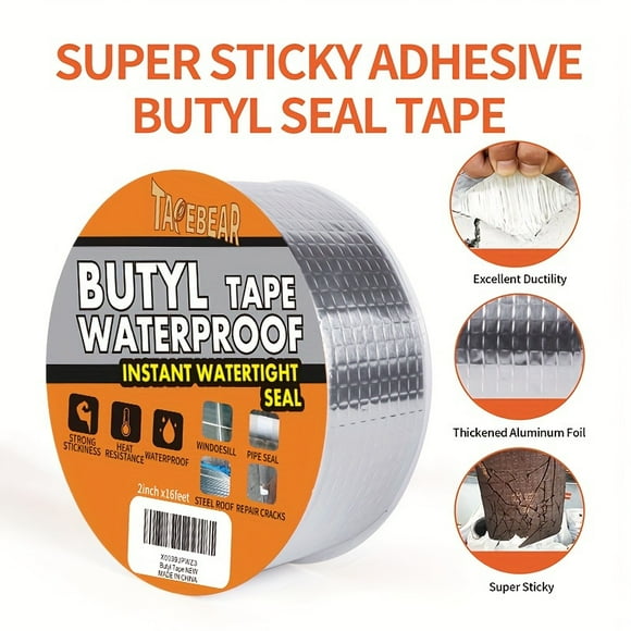36pcs 2inch * 16feet Butyl Tape Waterproof Sealing Tape RV Repair, Windows, Silicone,