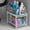 White, variant on 2 Tier Sliding Basket Drawer Organizer,  Pull Out Under Sink Cabinets Organizers, Metal  Shelf for Bathroom or Kitchen, Sliding Countertop or Pantry Storage Shelf, Large White