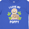 thumbnail image 4 of Inktastic Cute Sloth I Love My Poppy with Green Leaves Boys or Girls Baby T-Shirt, 4 of 5