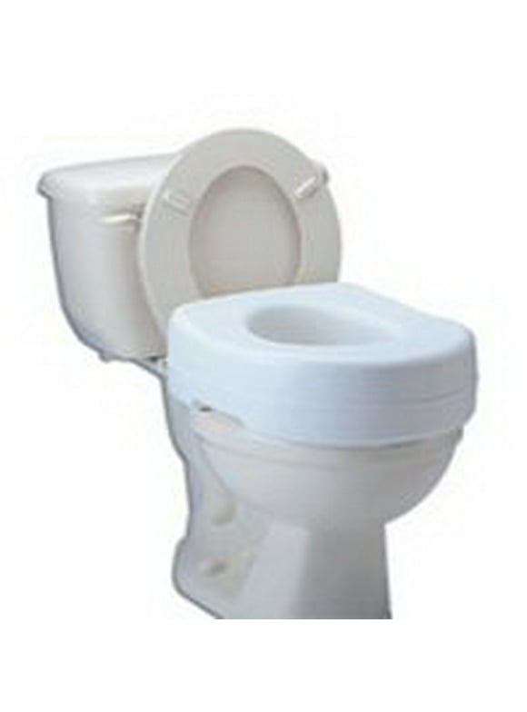 Raised Toilet Seat  5.5 Inch White 300 lbs. EA/1