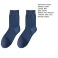 thumbnail image 3 of TNOBHG Breathable Business Socks for Men Men's Solid Color Cotton Socks Stretchy Mid-calf Breathable Business Style Sweat-absorbent Deodorant Daily Wear, 3 of 8