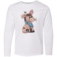 thumbnail image 3 of Inktastic Western Dilly Donkey Long Sleeve Youth T-Shirt, 3 of 5