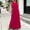 *Hot Pink, variant on ClodeEU Women's Round Neck Sleeveless Maxi Dress,Casual A Line Flowy Dress Army Green,Women's Plus L
