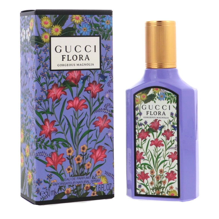 GUCCI FLORA GORGEOUS MAGNOLIA 香水セット中古 Gucci Flora Gorgeous Magnolia EDP Spray, 1.6 oz, Floral Fruity