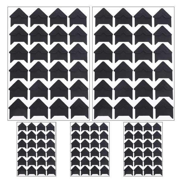 unbranded 120Ud Esquinas Adhesivas Para Fotos Color Negro Para Álbum Vintage Y Scrapbooking