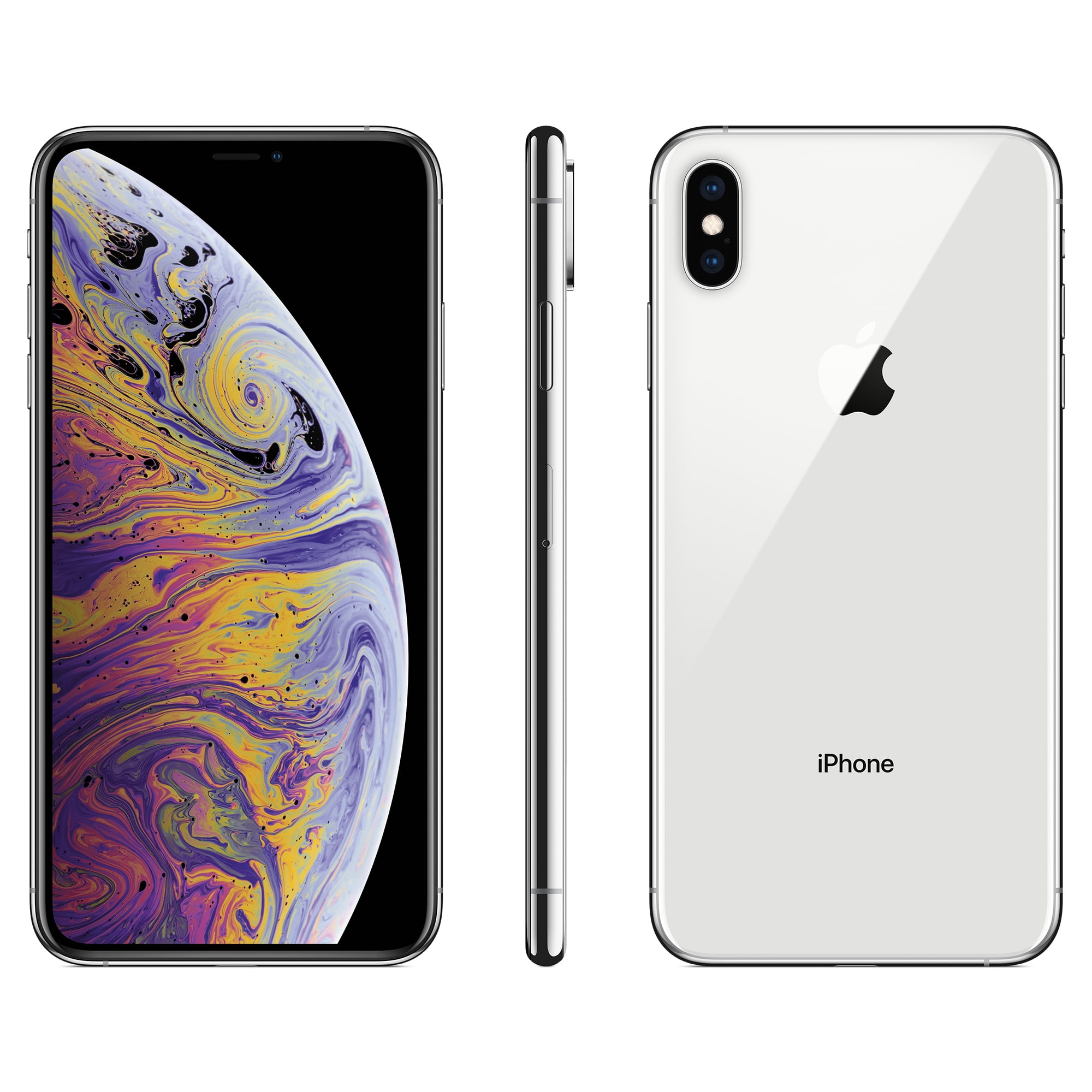 Walmart Family Mobile Apple iPhone XS MAX w/64GB, Silver - www.strongerinc.org