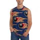 thumbnail image 1 of Fotbe Bowling Ball And Flame Men's Camiseta sin Mangas Estampada para Hombres, Playera Casual para Gimnasio, Entrenamiento, Playa-XX-Large, 1 of 7