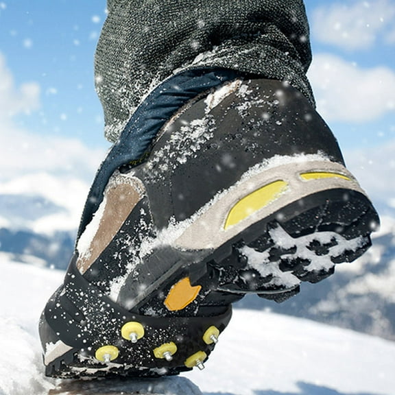 Raindrops 1 Pair Shoe Spikes For Snow And Ice Over Shoe Boot Traction Cleat Spikes Anti Slip Footwear Kids Ice Cleats For Hiking Walking Climbing Jogging