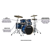 Yamaha Stage Custom Birch Shell Pack with Bass Drum, Blue Sunburst, 5 Pieces
