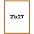 thumbnail image 2 of 21x27 Honey Brown Real Wood Picture Frame Width 0.75 inches | Interior Frame Depth 0.5 inches |, 2 of 8