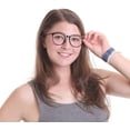 thumbnail image 4 of LifeArt Blue Light Blocking Glasses, Anti Eyestrain, Computer Reading Glasses, Gaming Glasses, TV Glasses for Women Men, Anti Glare (Black, +2.25 Magnification), 4 of 9