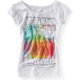 thumbnail image 1 of Aeropostale Womens Summer Festival Dolman Graphic T-Shirt, Blanco, Small, 1 of 1