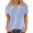Blue, variant on T Shirts for Women Cute Casual Button Down Henley Plus Size Tops for Women with Pocket Short Sleeve Retro Stripped Print Blouses for Women V Neck Summer Summer Outfits for Women Green S