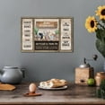 thumbnail image 3 of Farmhouse Kitchen Wall Art, Rustic Kitchen Canvas Prints, Smiths Kitchen Rules Signs Pictures, Framed Blessed Quotes Painting, Vintage Country Home Kitchen Wall Decorations Artwork 12x18, 3 of 6
