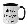 thumbnail image 2 of Best Lawyer Gifts, Best Lawyer Ever, Lawyer Two Tone 11oz Mug From Friends, Gifts For Friends, Funny lawyer gifts, Attorney gift, Law school graduation gift, Bar exam gift, Legal profession gift, 2 of 5