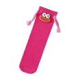 thumbnail image 2 of Kids Dopamine Color Knee High Socks, Girls Funny 3D Cartoon Face Braided Tassel Long Socks, Polyester Cotton Cute Novelty Children Stockings, 2 of 7