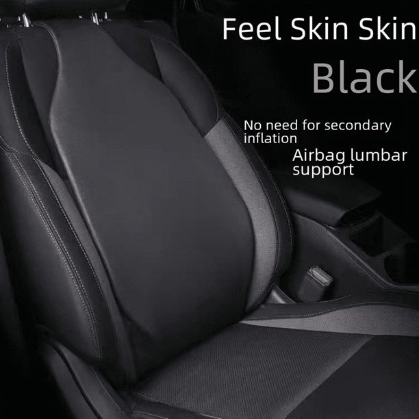 Cojín de asiento lumbar de aire para automóvil Respaldo lumbar Cojín lumbar Protección de cintura Almohada lumbar para automóvil Cojín de respaldo