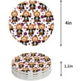 thumbnail image 1 of FMSHPON Halloween Theme Pumpkin Pattern Set of 8 Round Coaster for Drinks, Absorbent Ceramic Stone Coasters Cup Mat with Cork Base for Home Kitchen Room Coffee Table Bar Decor, 1 of 4