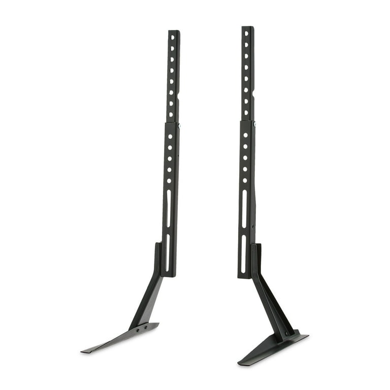 onn. Tabletop TV Stand for 37" to 70" TVs, Holds up to 110 lbs, Black- Metal legs for Tabletop, Dresser, Cabinet